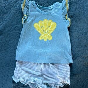 Cheerful Blue Kids Tee with Yellow Shell by 365kids/Garanimals